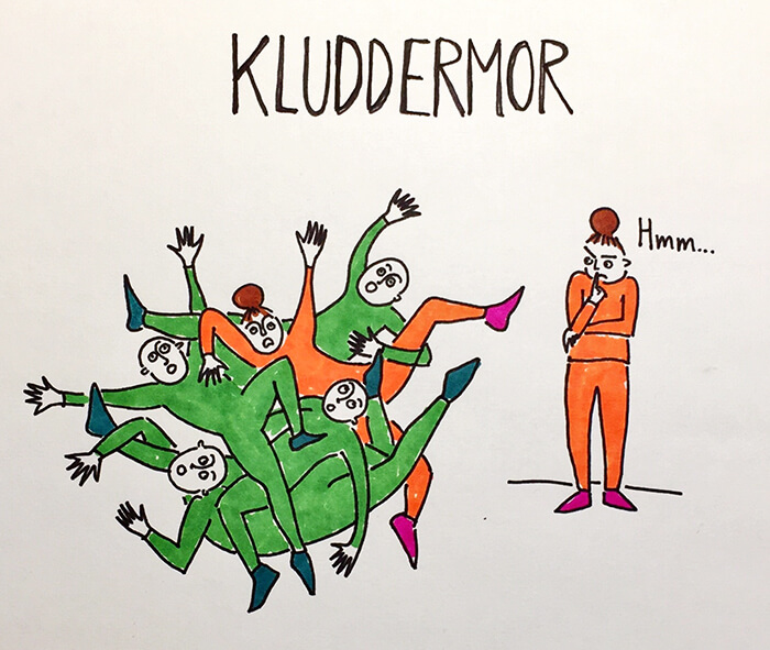 Kluddermor – illustrator Emma Mae Skotte Parker
